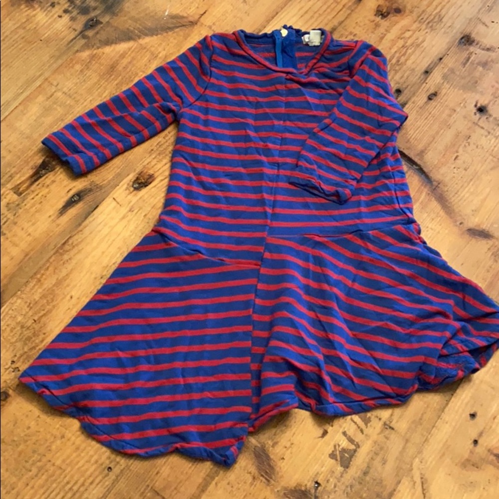Jcrew Blue and red stripe dress in great shape sz4